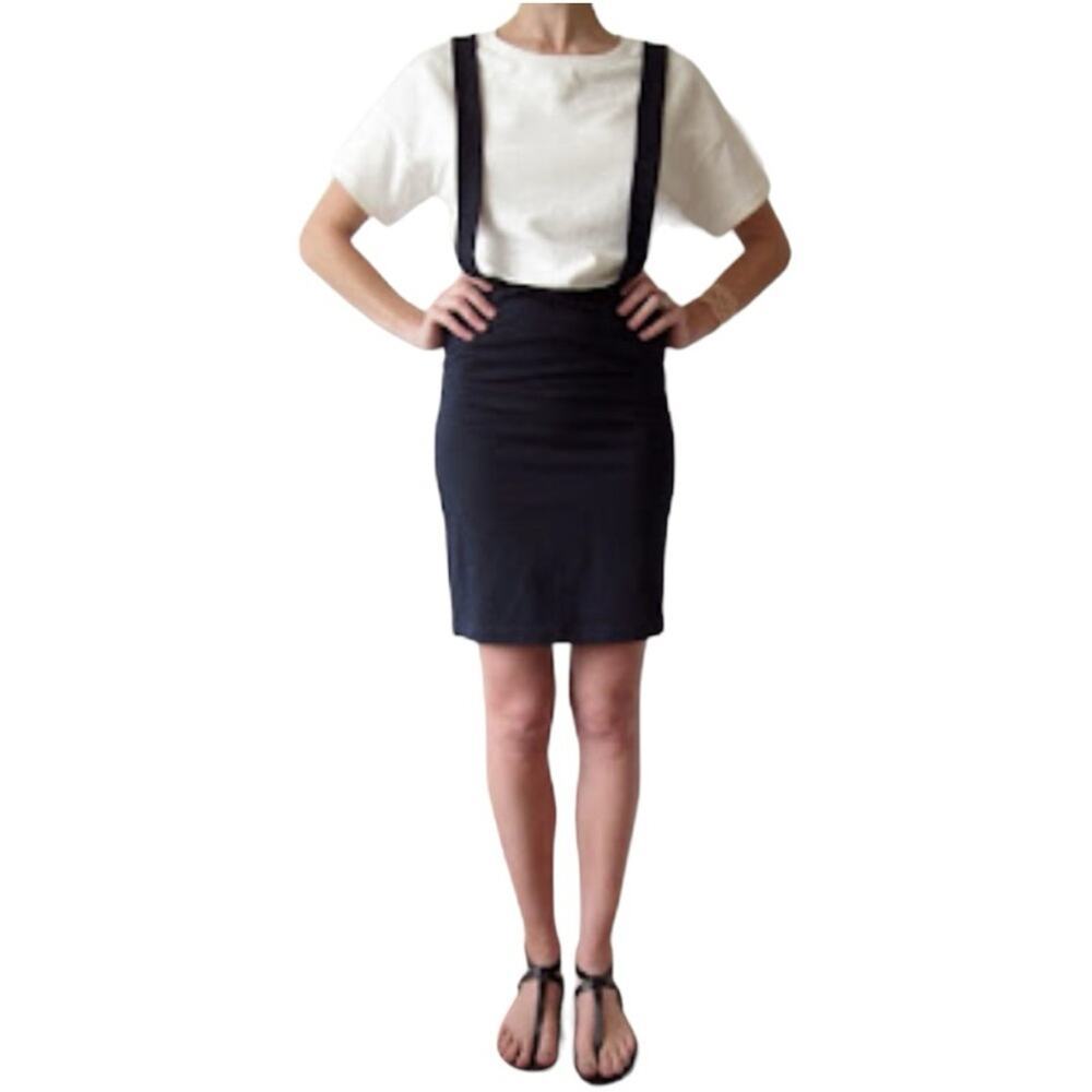 BAND OF OUTSIDERS Tromp L’oeil Suspender sweatshirt Dress Size 3 (L)